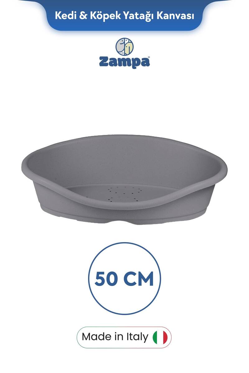 ZAMPA PLUS TOFFEE PLASTİK KEDİ&KÖPEK YATAĞI 1-50 CM GRİ