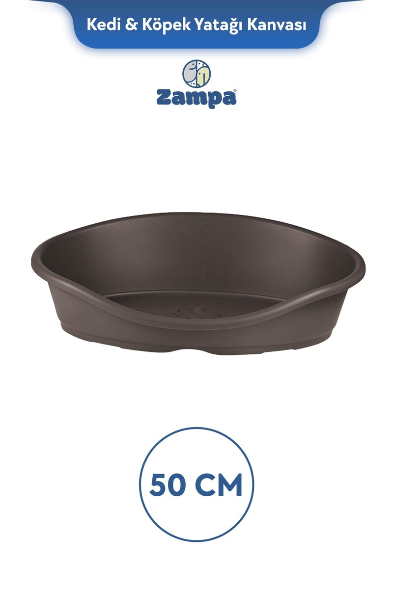  - ZAMPA PLUS TOFFEE PLASTİK KEDİ&KÖPEK YATAĞI 1-50 CM MOKA