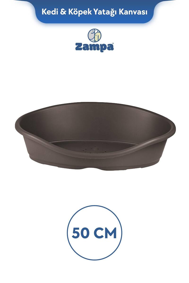ZAMPA PLUS TOFFEE PLASTİK KEDİ&KÖPEK YATAĞI 1-50 CM MOKA