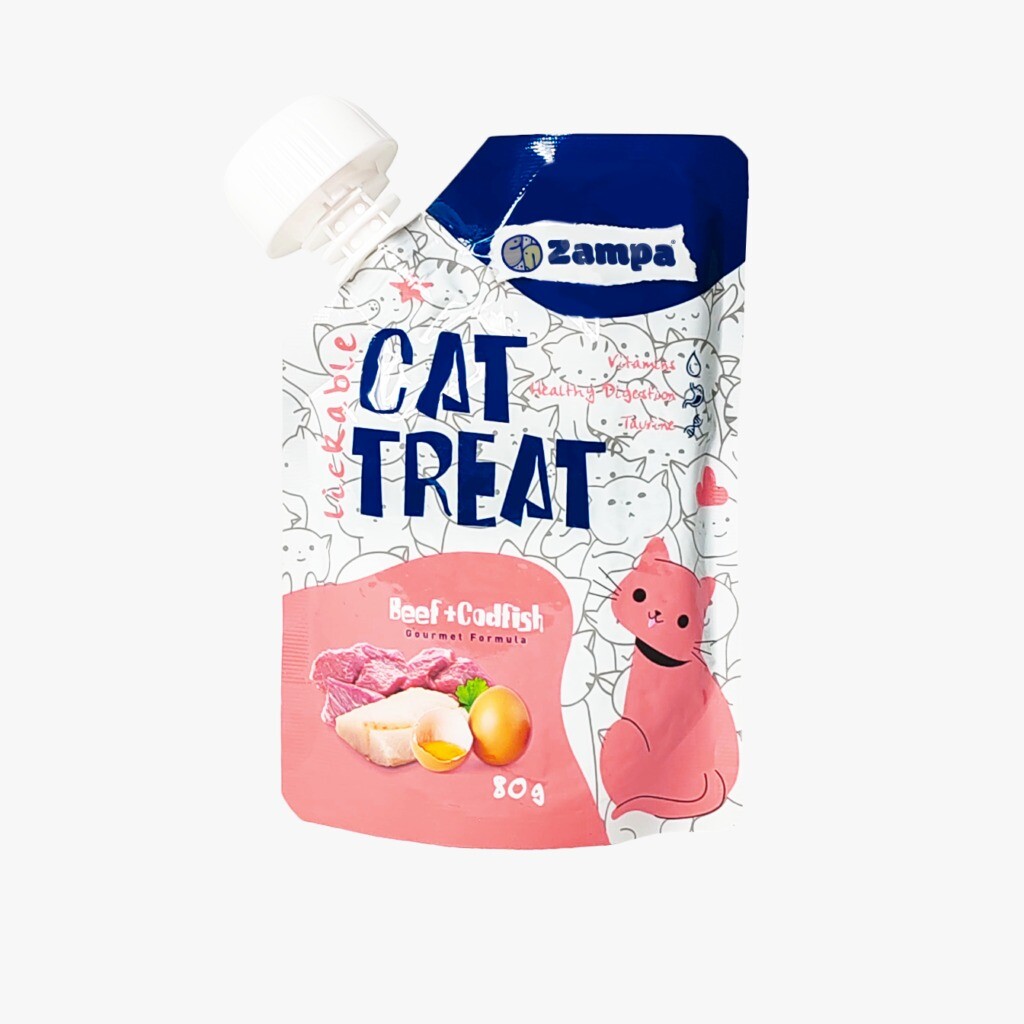  - ZAMPA PUDİNG KEDİ ÖDÜLÜ BEEF&COLDFİSH 80GRX10AD