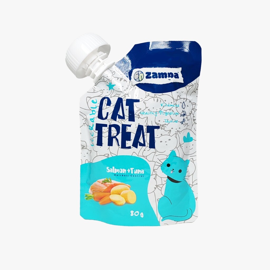  - ZAMPA PUDİNG KEDİ ÖDÜLÜ SALMON&TUNA 80GRX10AD
