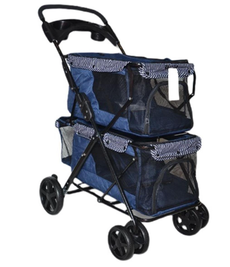  - ZAMPA TWİNS KÖPEK&KEDİ ARABA LACİVERT 51x85x100CM