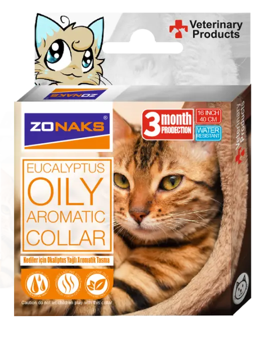 PETPRETTY - ZONAKS KEDİLER İÇİN OKALİPTUS YAĞLI AROMATİK TASMA